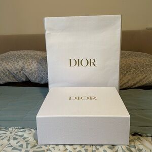 Dior empty box with shopping bag